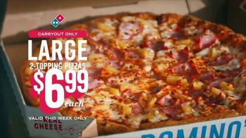 Domino's $6.99 Large Two Topping Pizza TV Spot, 'Carryout Special: Endless Combinations' - Thumbnail 8
